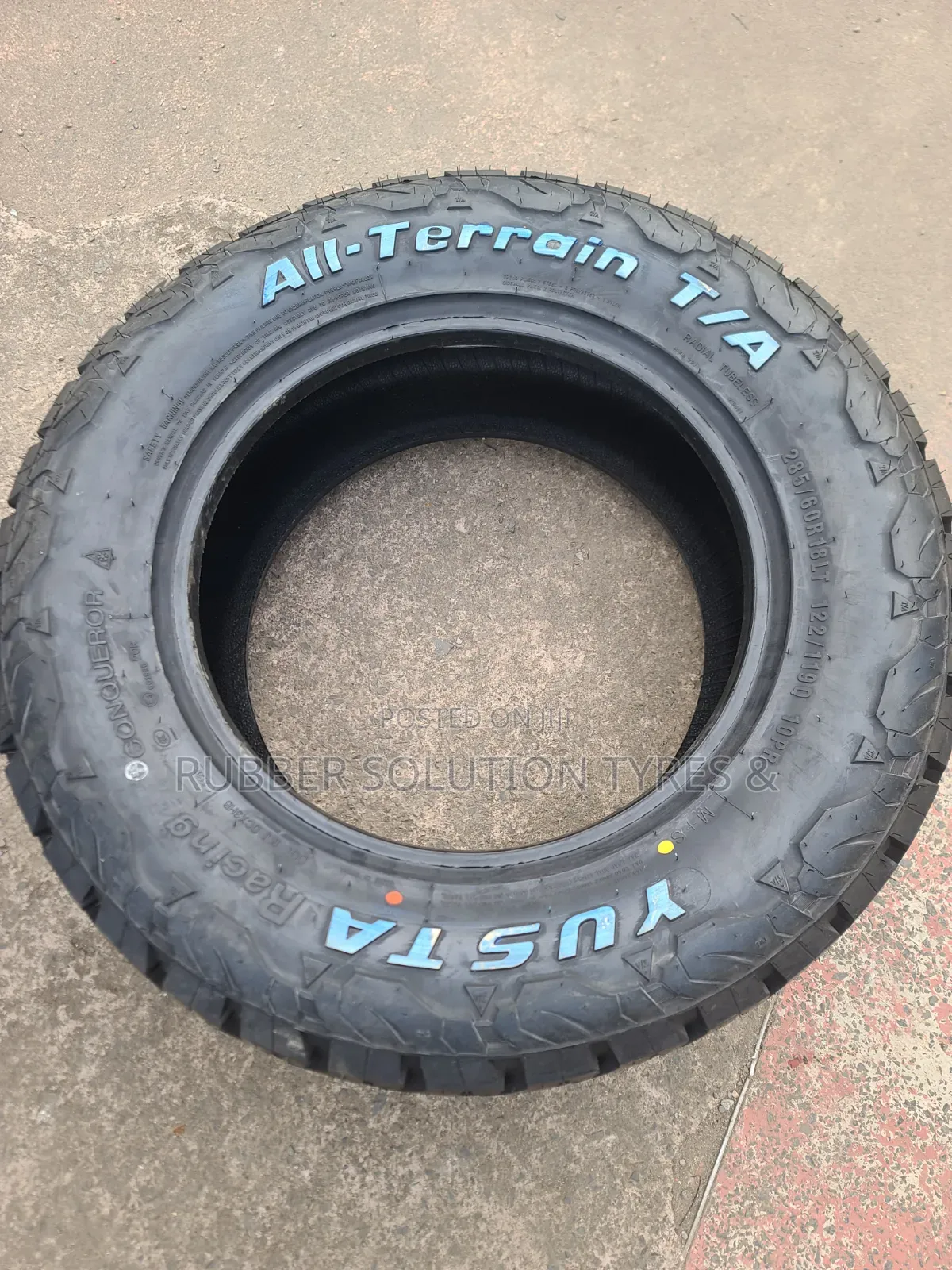 285 /60 R18 YUSTA TYRES LT10PR 4X4Por All-Terrain