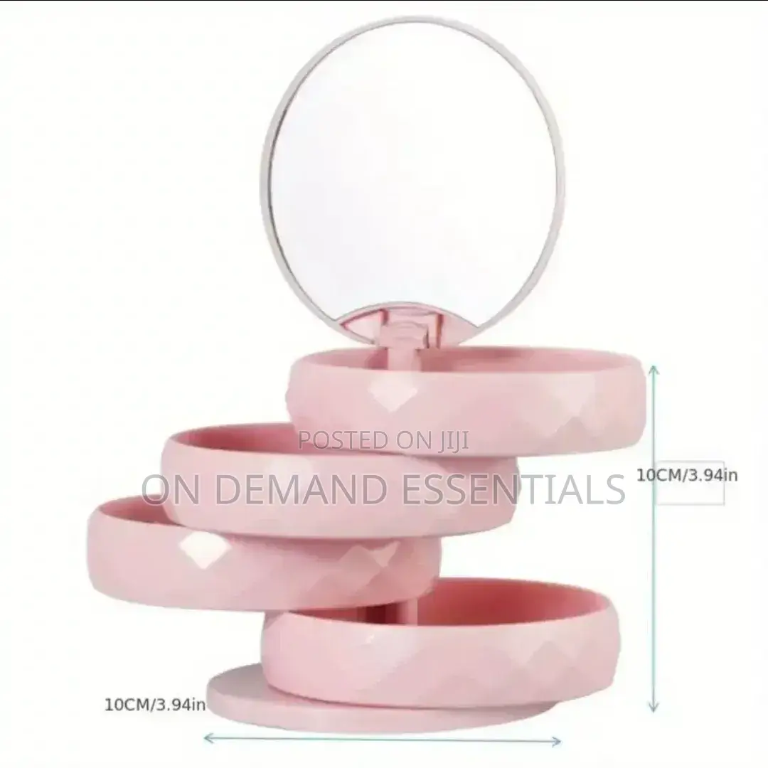 Diamond Pattern Rotating Makeup Organizer/Jewellery Organizer