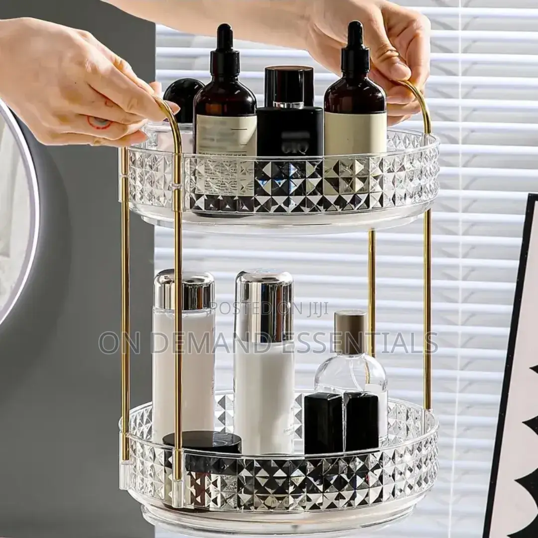360° Rotating Makeup Storage Rack Multi-Layer Organizer