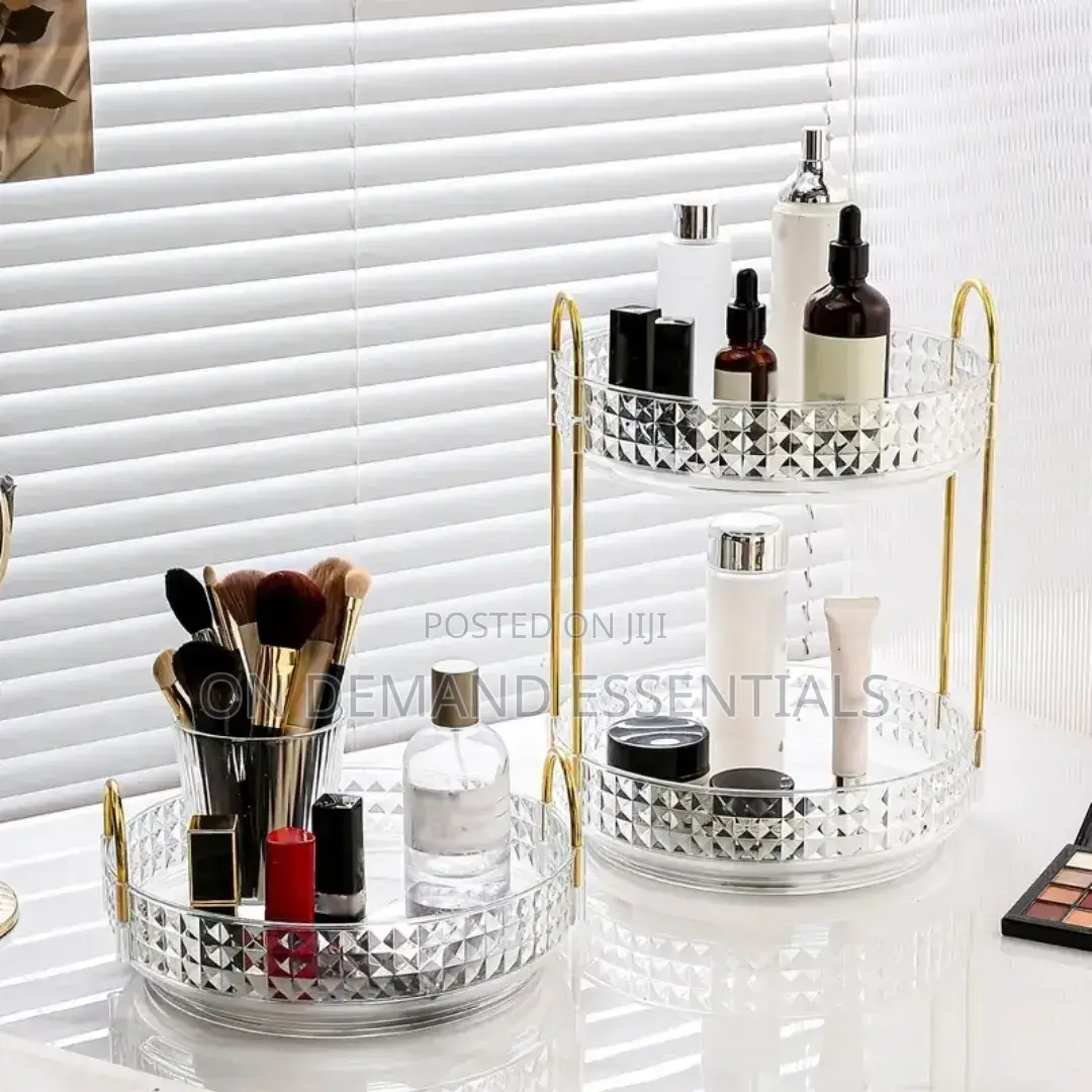 360° Rotating Makeup Storage Rack Multi-Layer Organizer