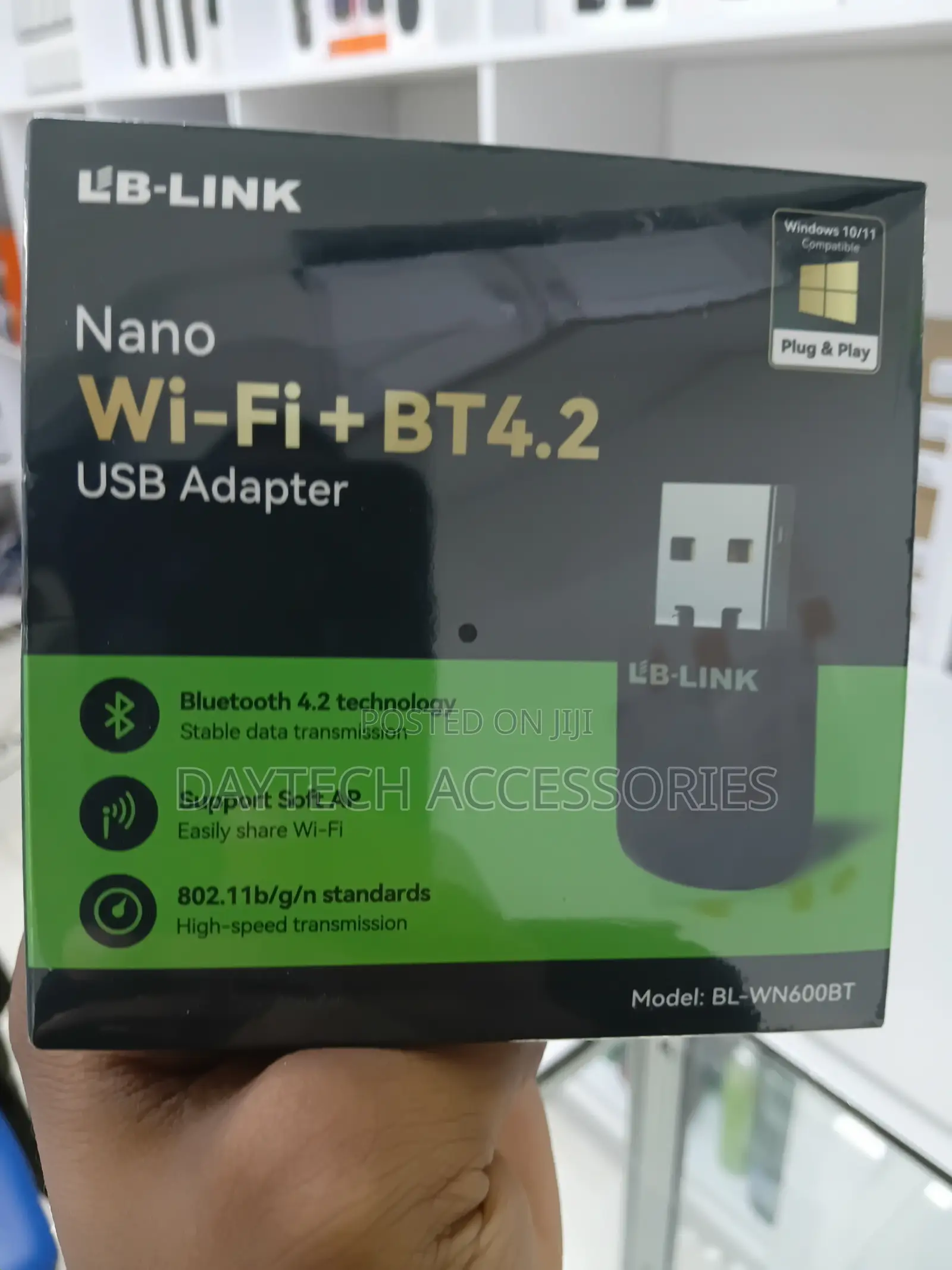 This Is an LB-Link BL-WN600BT Nano Dual Band Wi-Fi + BT4.2 USB Adapter