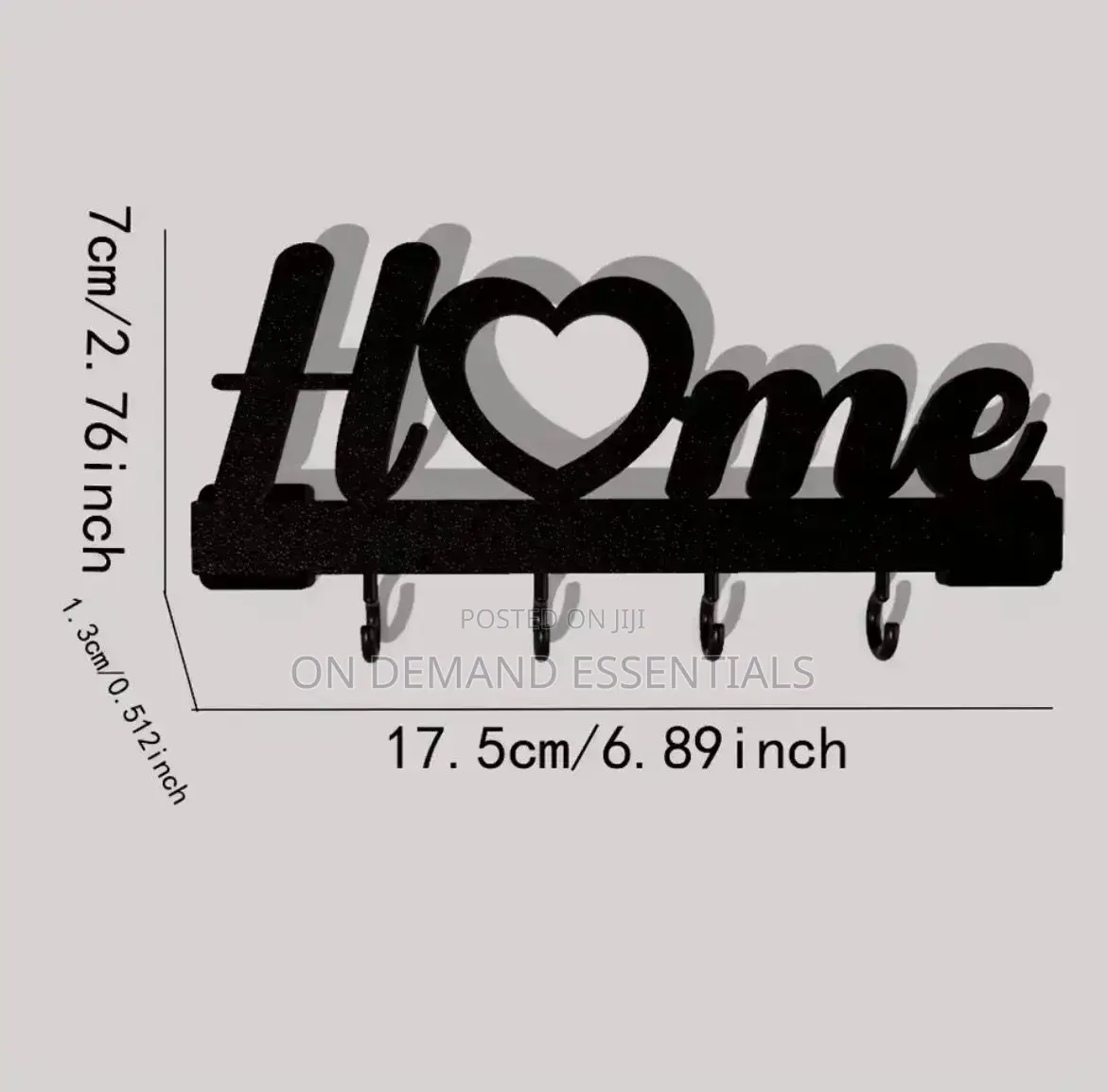 Aluminum Metal Wall Art No Drill Adhesive Key Holder