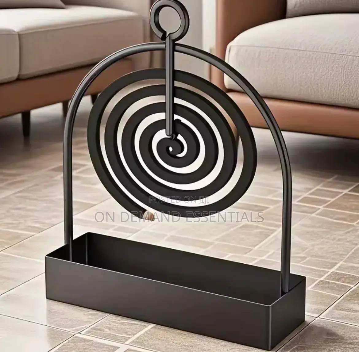 Mosquito Coil Holder Iron Art Incense Burner With Ash Tray