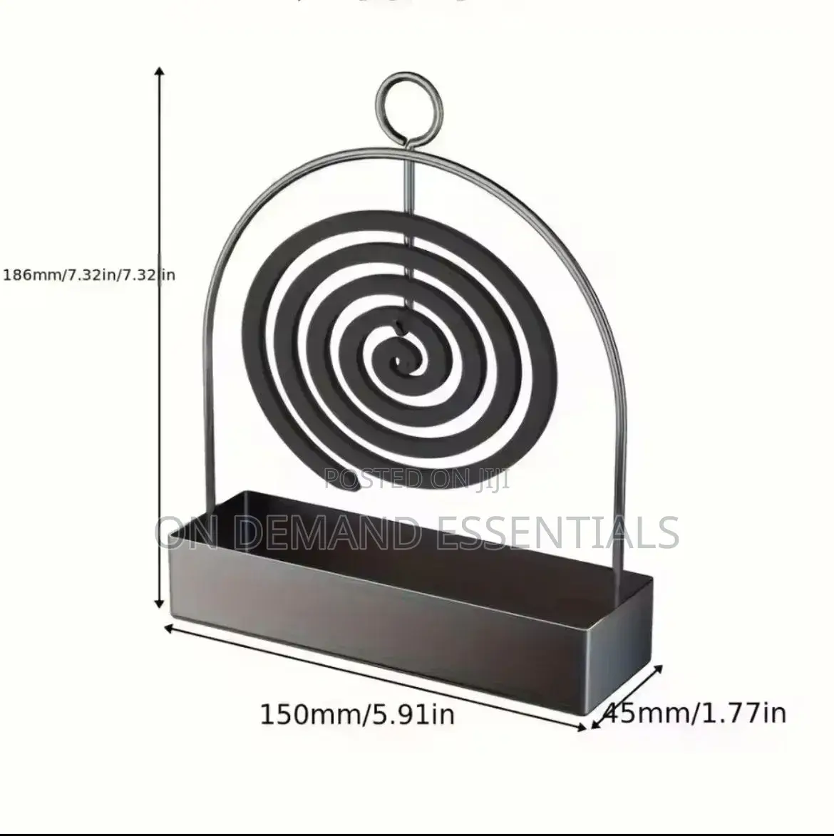 Mosquito Coil Holder Iron Art Incense Burner With Ash Tray