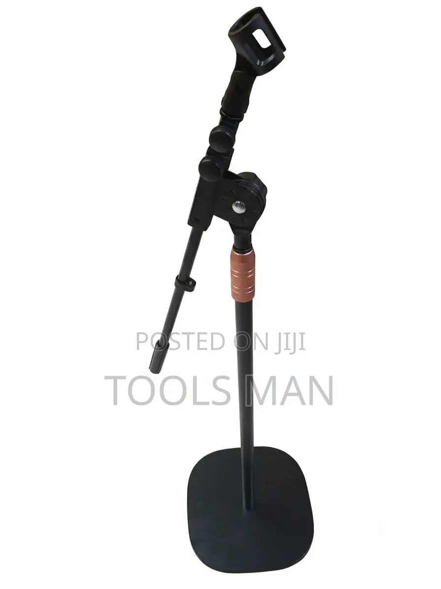Adjustable Desktop Microphone Boom Arm Stand With Weighted Base.