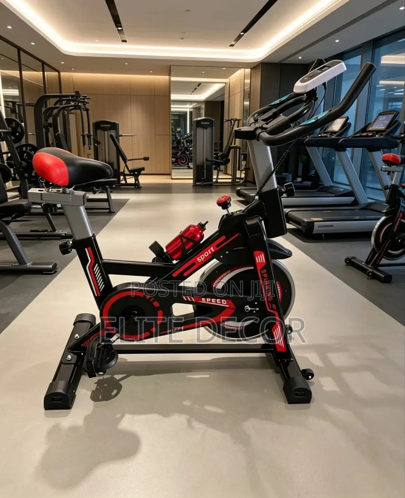 Spin Bike Exercise Bike – Adjustable Seat Handlebars Up to 150kg