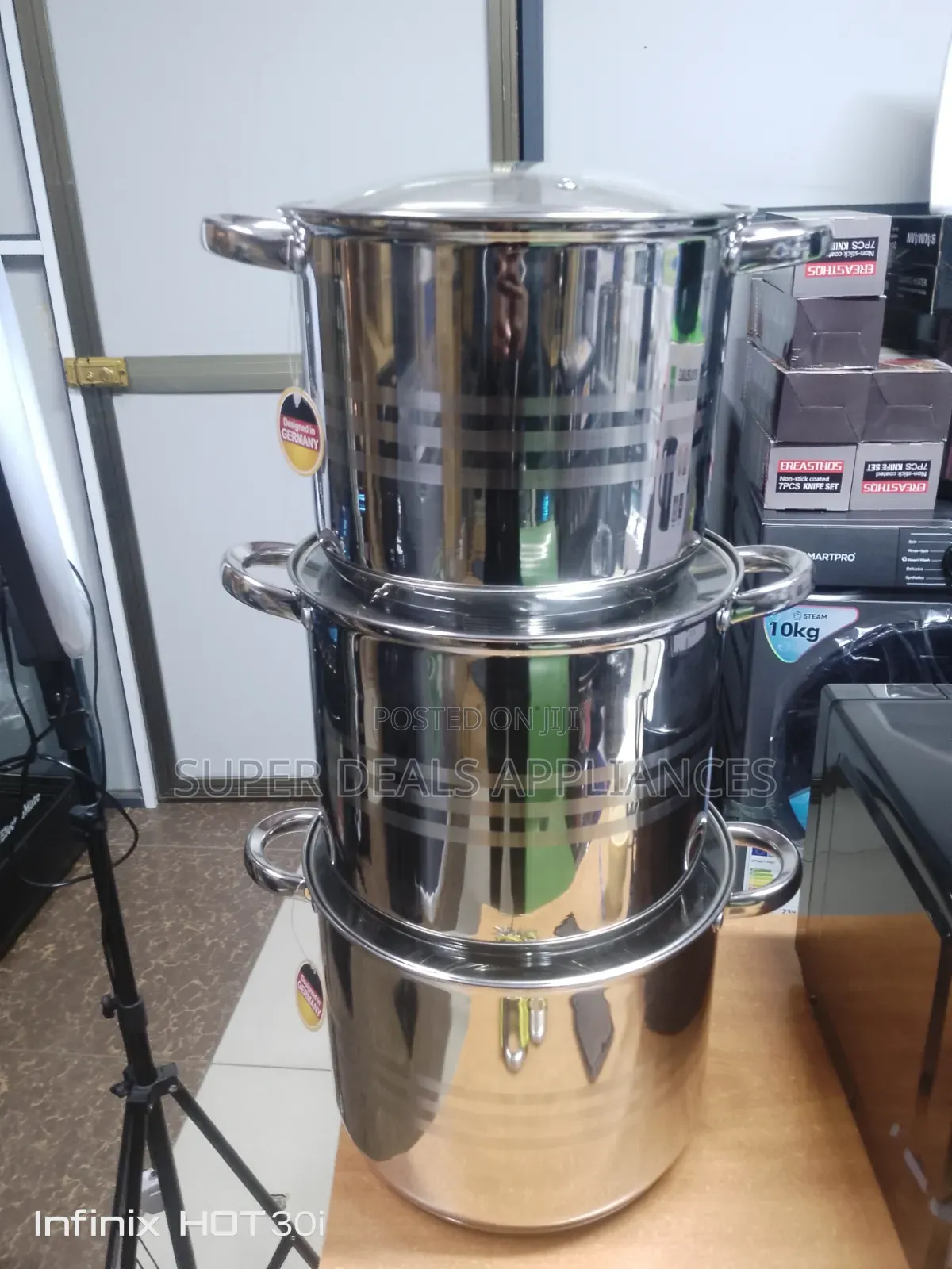 6 PCS Stainless Steel Edenberg Cookware