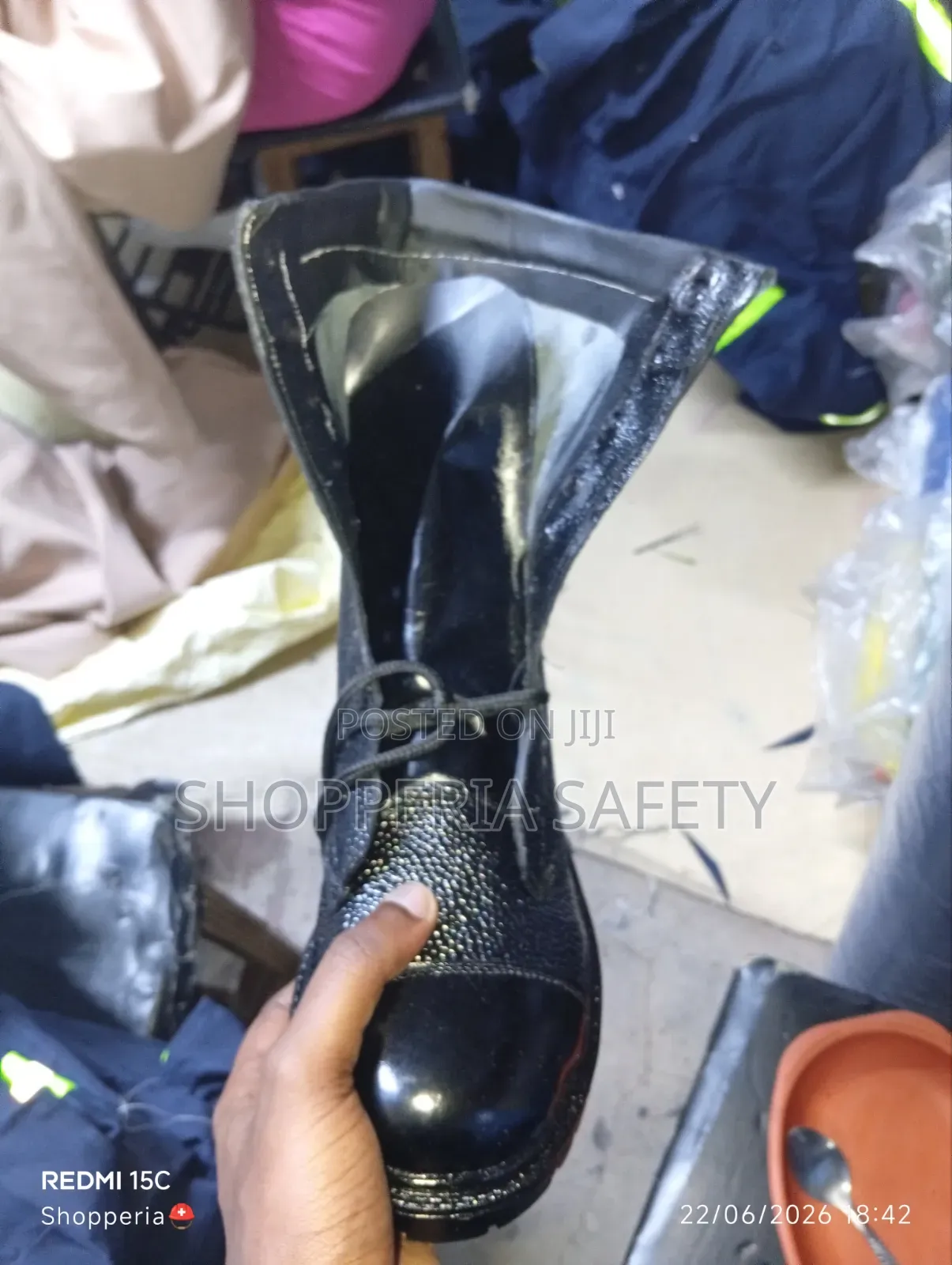 Leather Security Boots