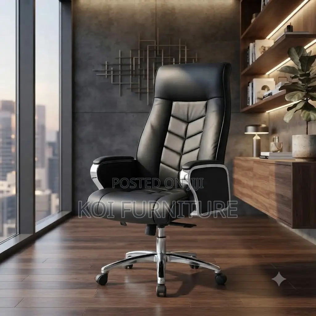 Office Chairs; Executive CEOs High Back Office Leather Chair