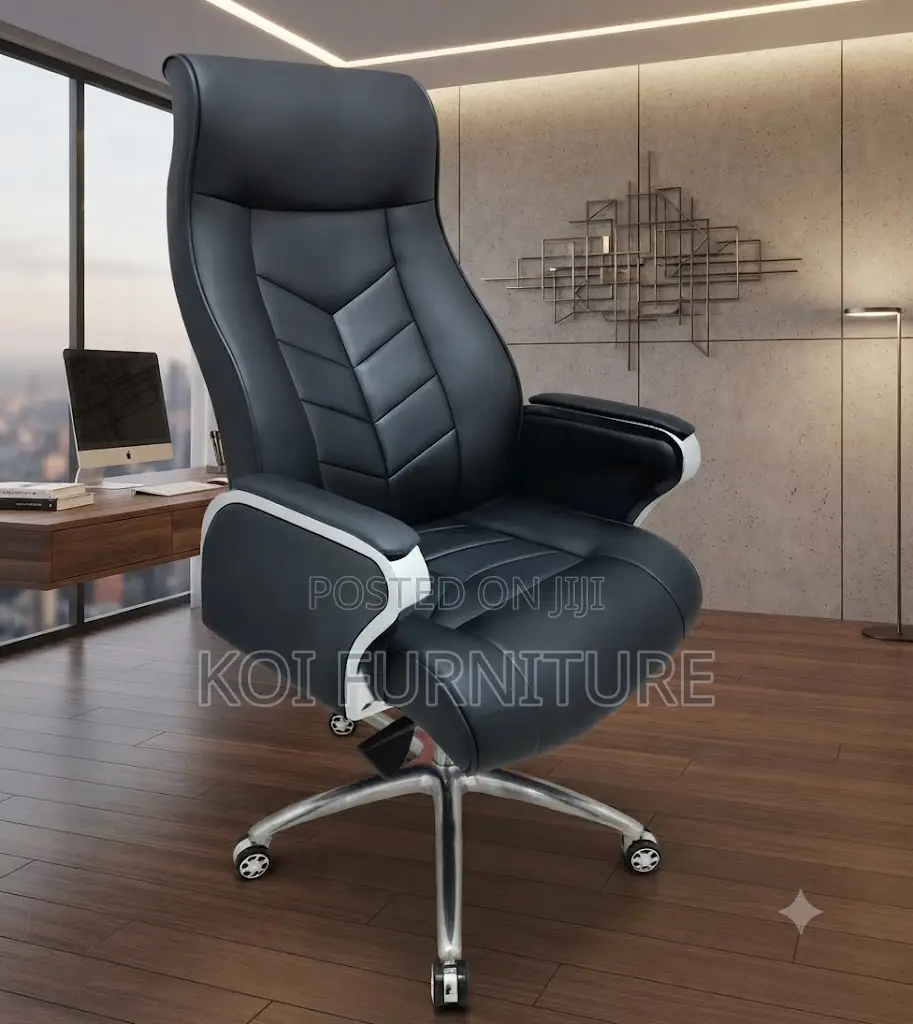 Office Chairs; Executive CEOs High Back Office Leather Chair