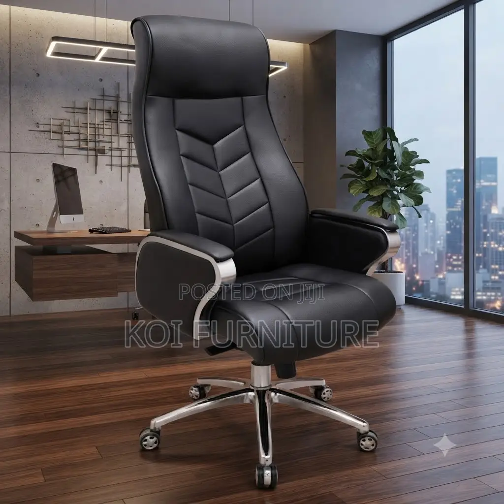 Office Chairs; Executive CEOs High Back Office Leather Chair