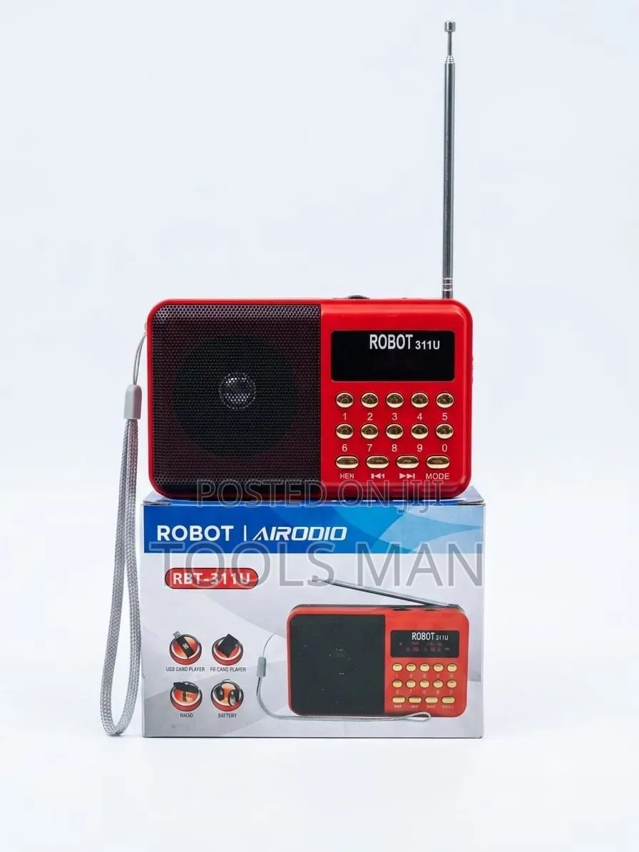 Robot Airodio RBT-311U Portable FM Radio USB TF Card Player.