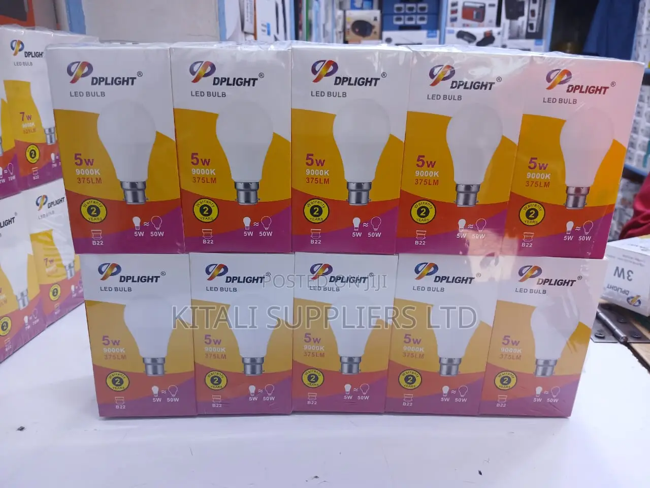 DPLIGHT 5W LED Bulb (Pack of 10pcs) – Bright, Energy-Saving