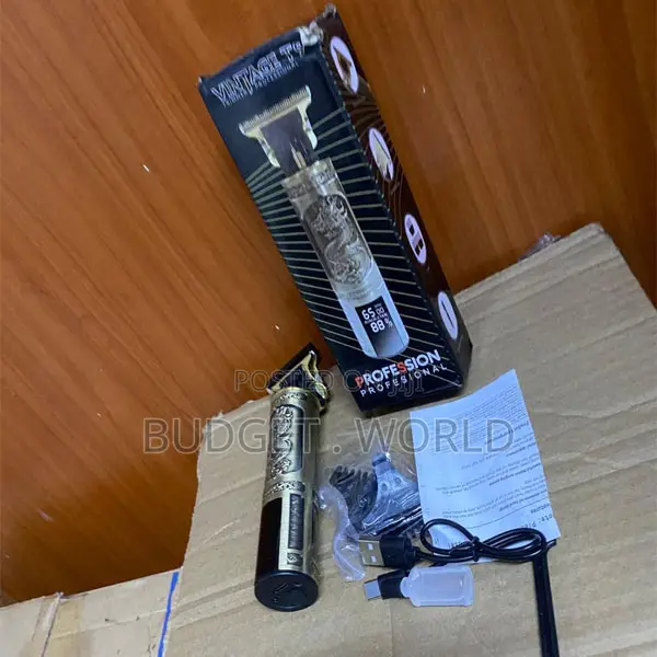 Vintage T9 Cordless Hair Clipper USB Rechargeable Beard Trimmer