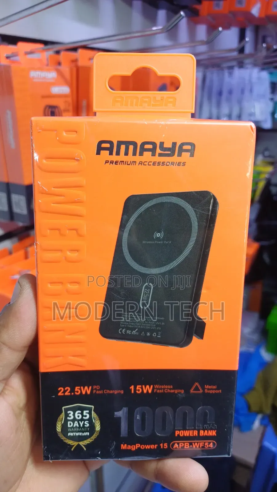 Amaya 10000mAh 22.5W Wireless Magnetic Power Bank .