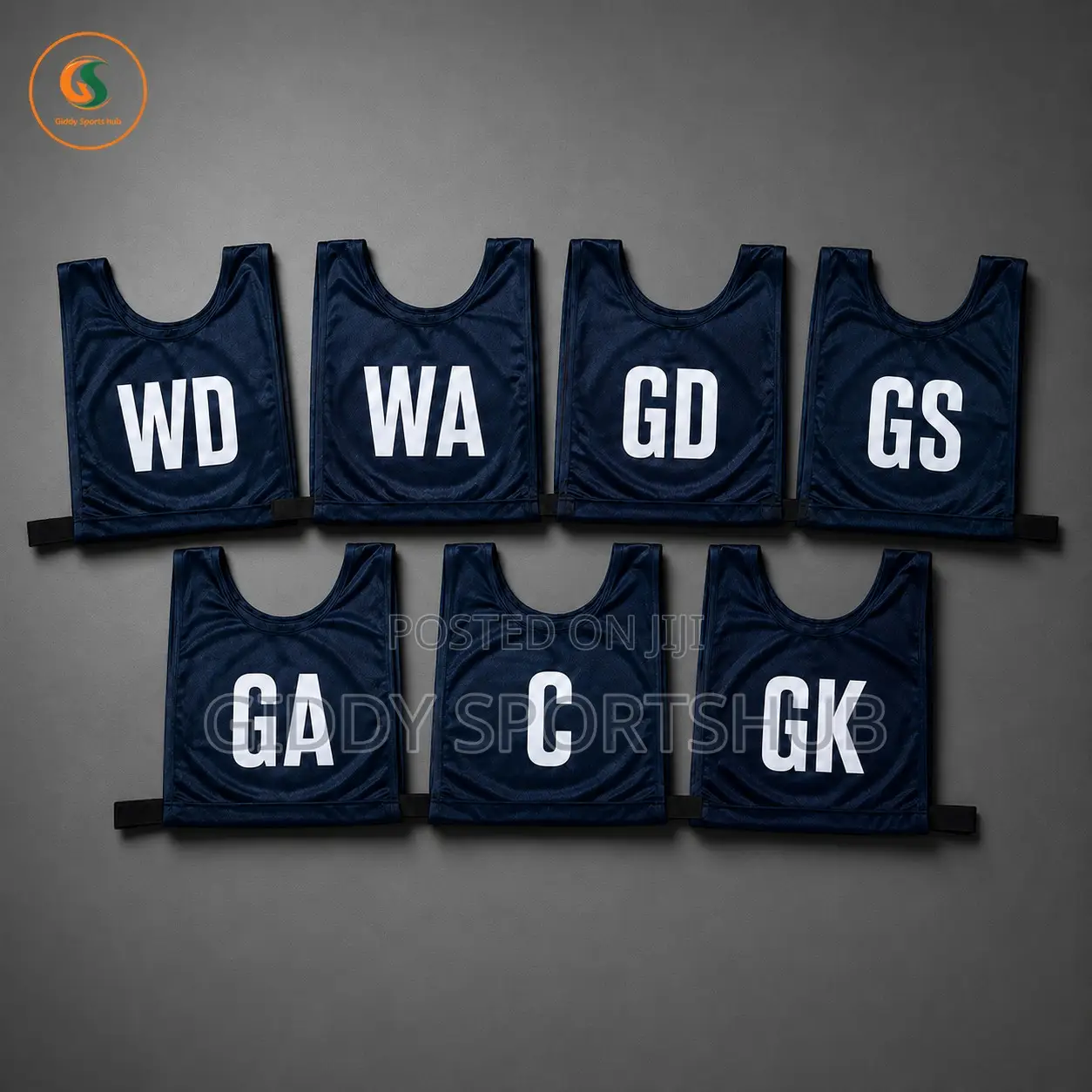 Complete Team Netball Mesh Bib Set