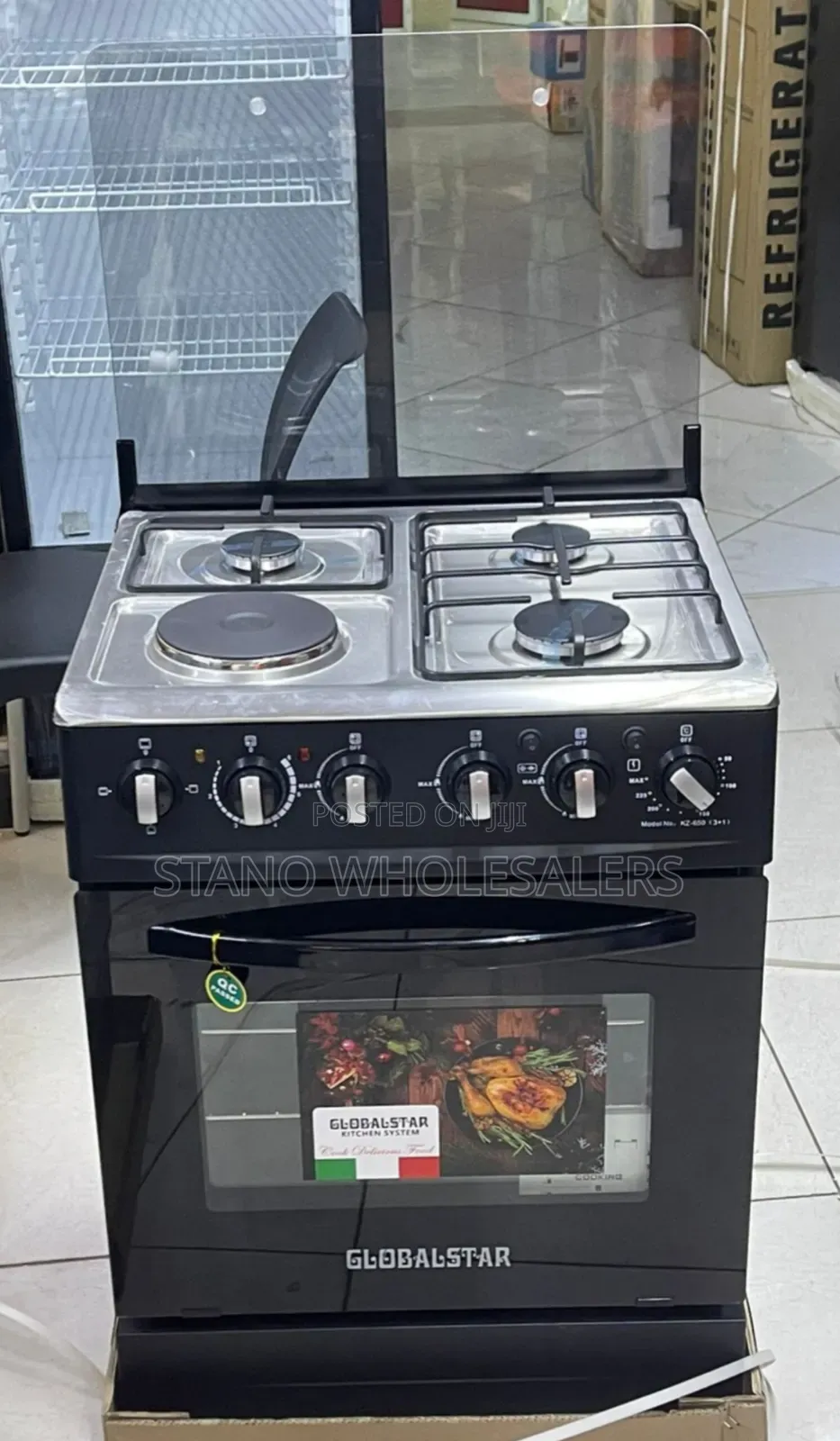 Globarstar 60*60 Black Standing Cooker