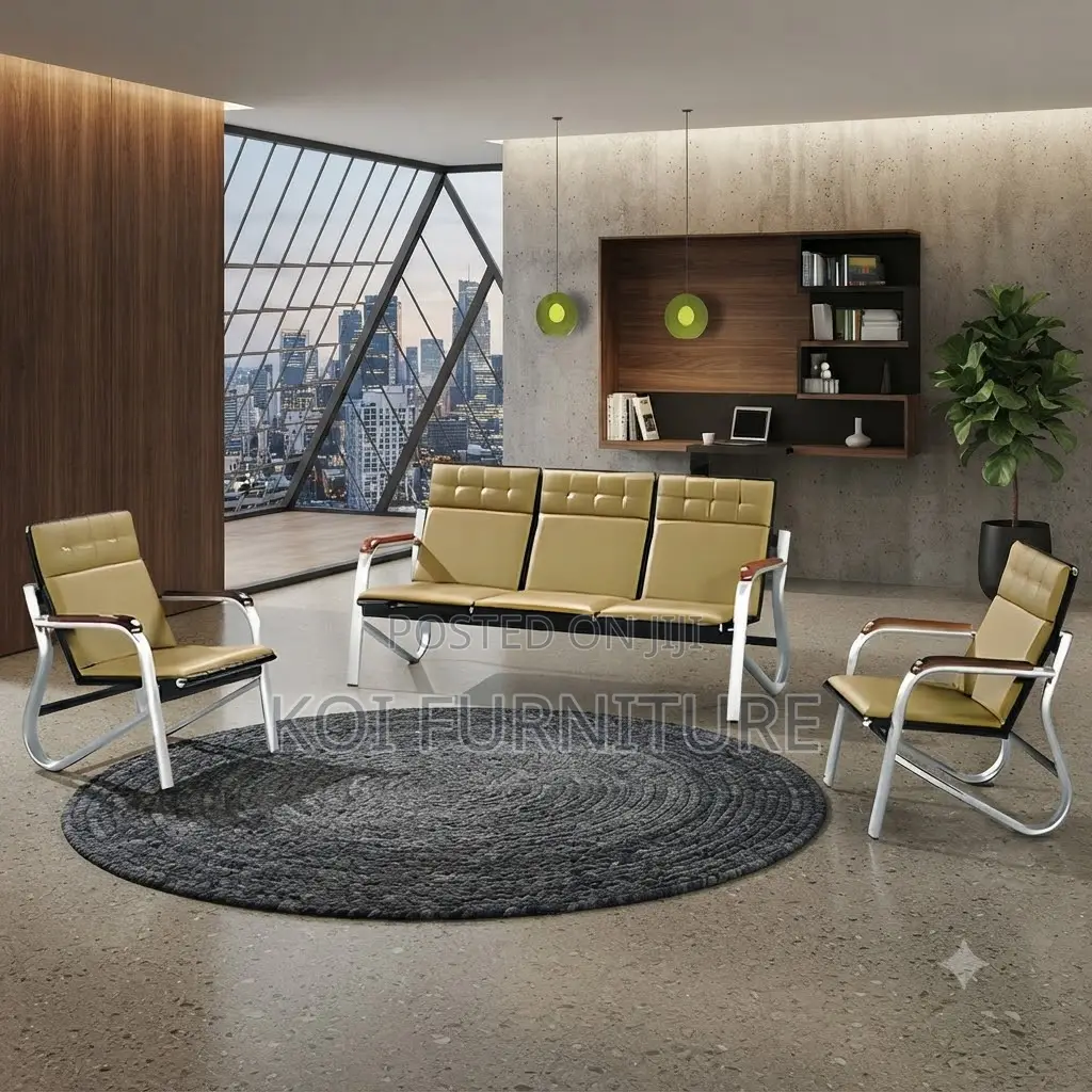 Sofa Set; Five Seater Leather Executive Art Sofa Set