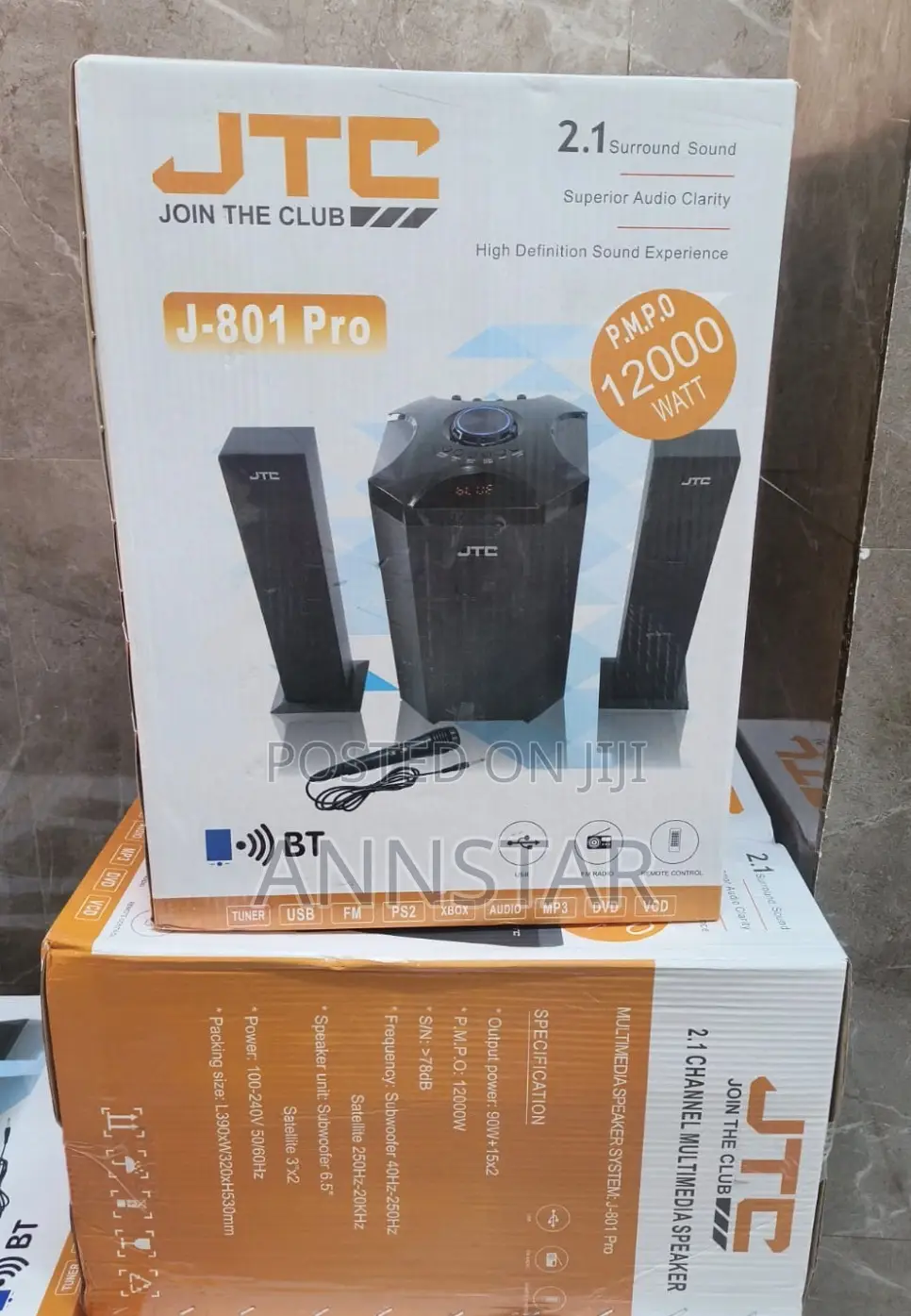 JTC Mtungi 2.1ch Hometheatre-Bt/Fm