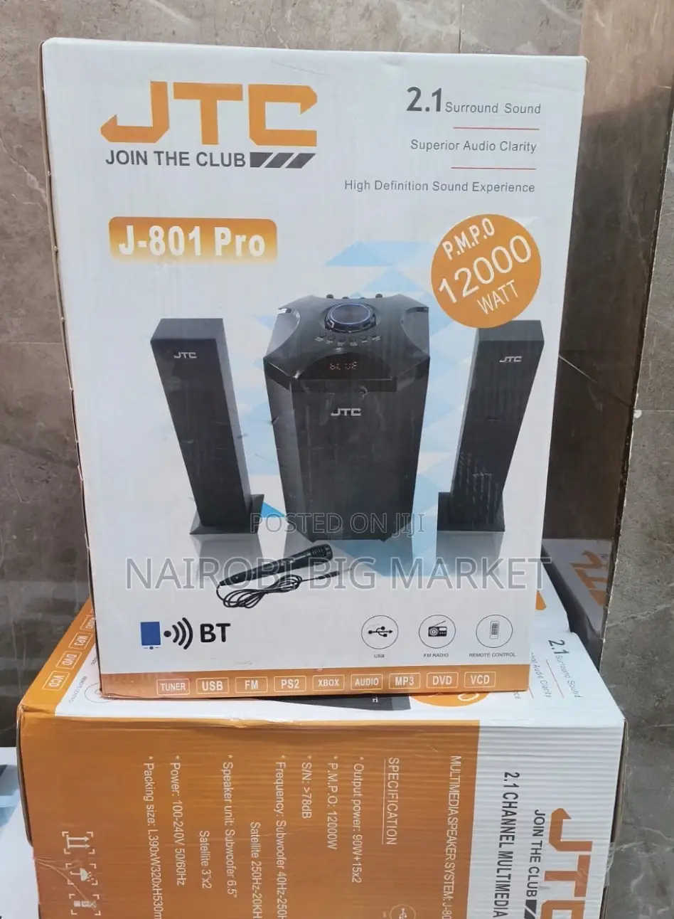 JTC Mtungi 2.1ch Hometheatre-Bt/Fm