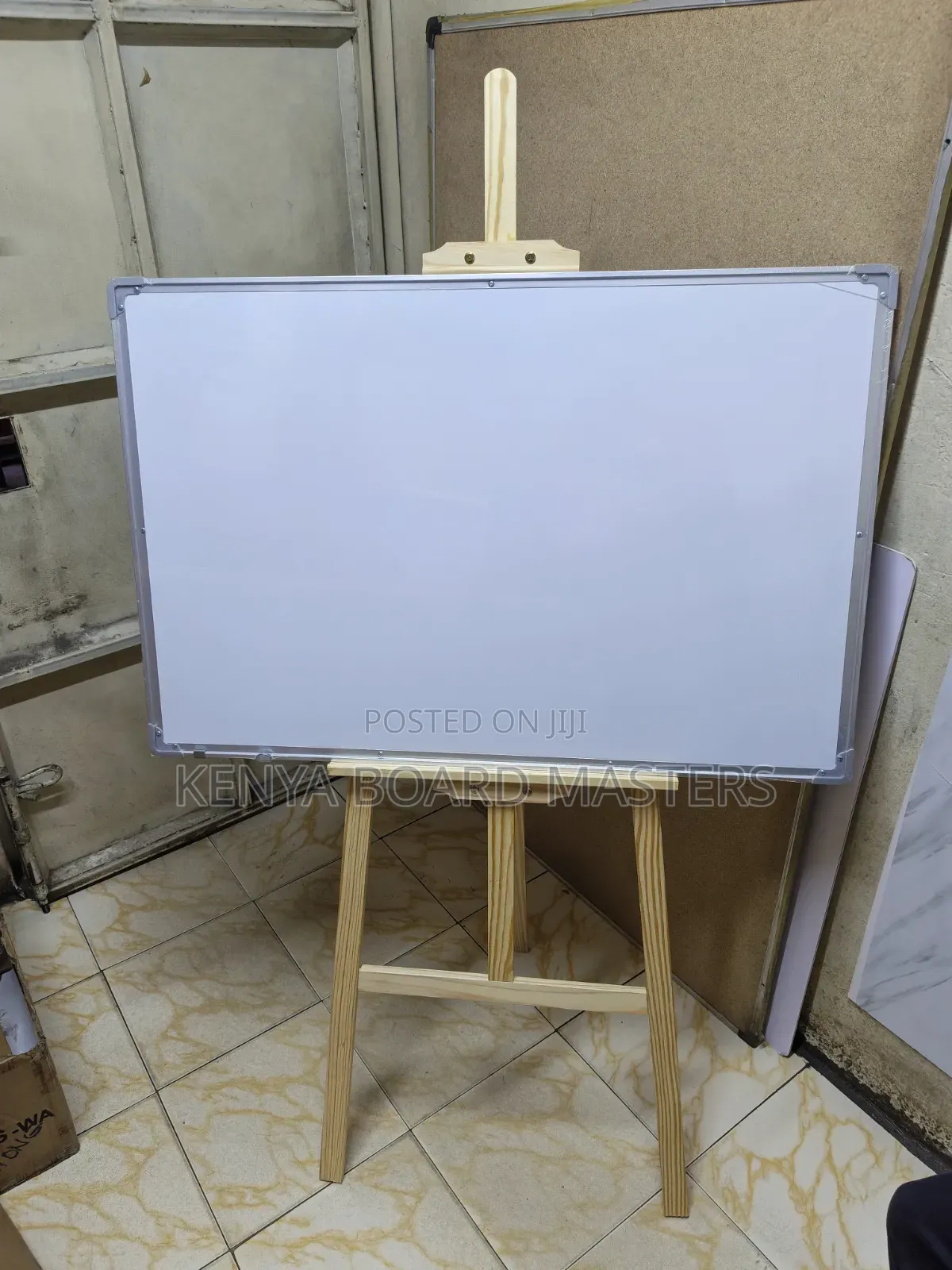 Whiteboard With Wooden Stand