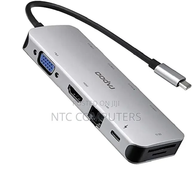 Rapoo Type C XD100C 5 In1 USBHUB With HDMI,3 USB 3.0 Ports, Type C