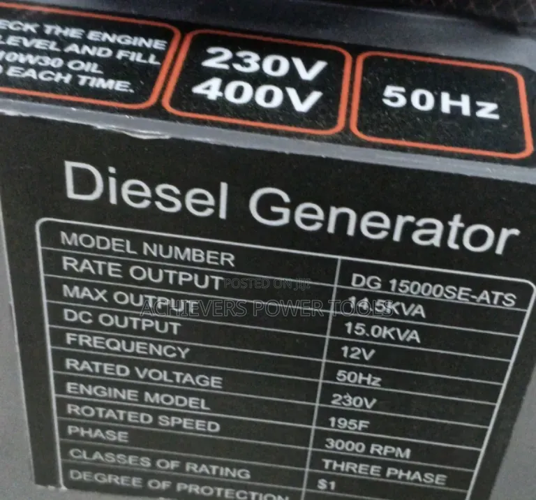 15kva Pulsar Generator Machine With ATS