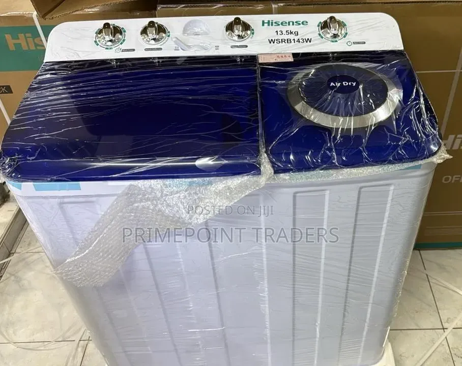 Hisense Washing Machine 13.5kg Twin Tub,Durable, User-Friendly Washing
