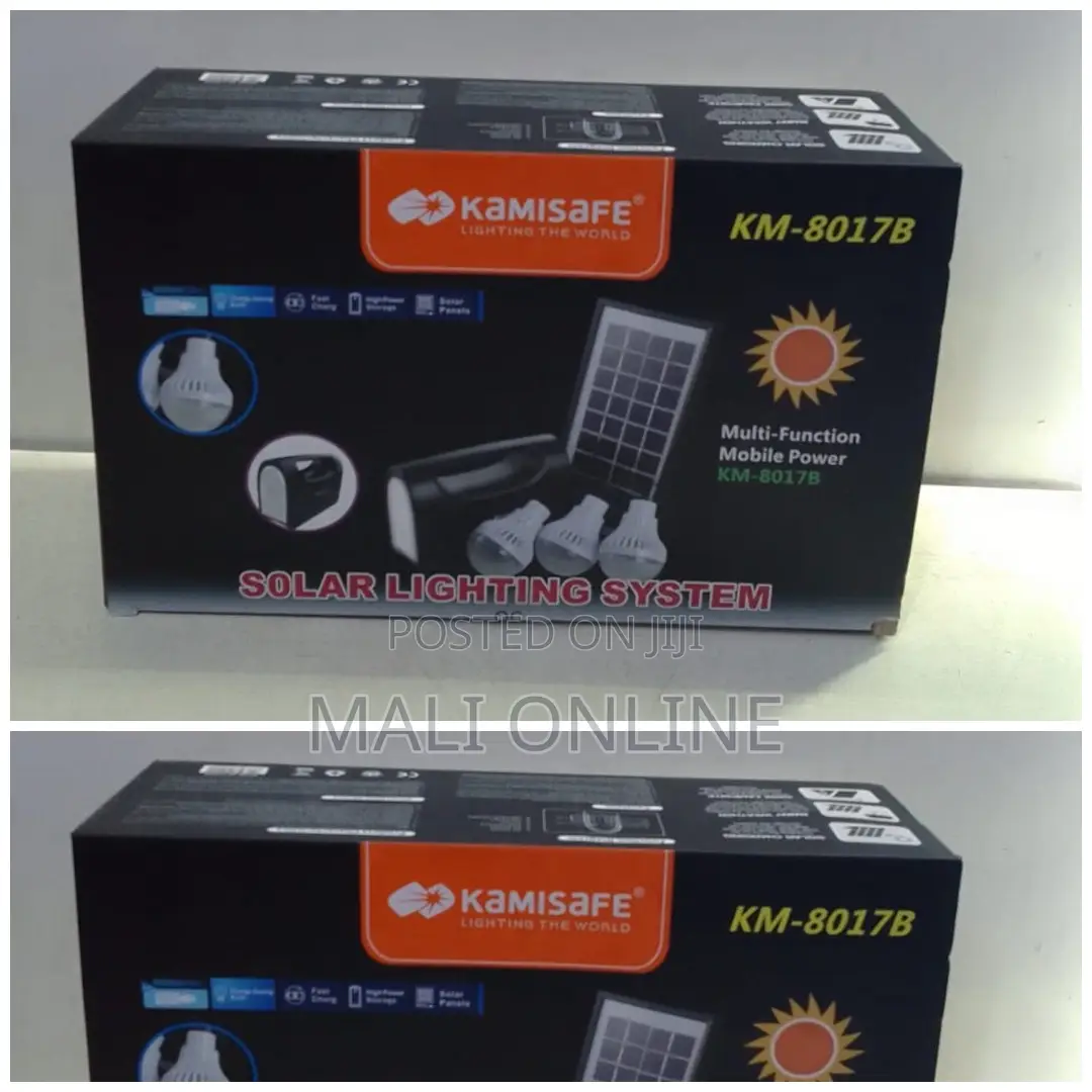 Solar Lighting System Led Bulbs Rechargeable Battery Mobile Power Kit
