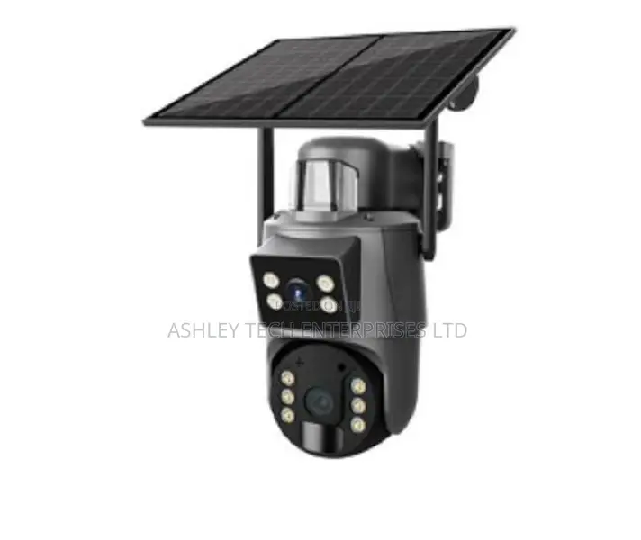 ~!^UBOX 4G Solar CCTV Camera 4MP – Dual Lens Full-Color Night Vision