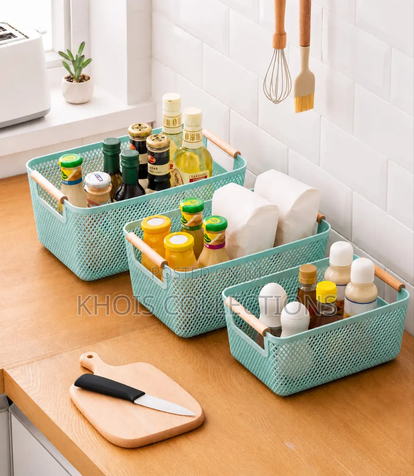 3pcs Mesh Storage Basket
