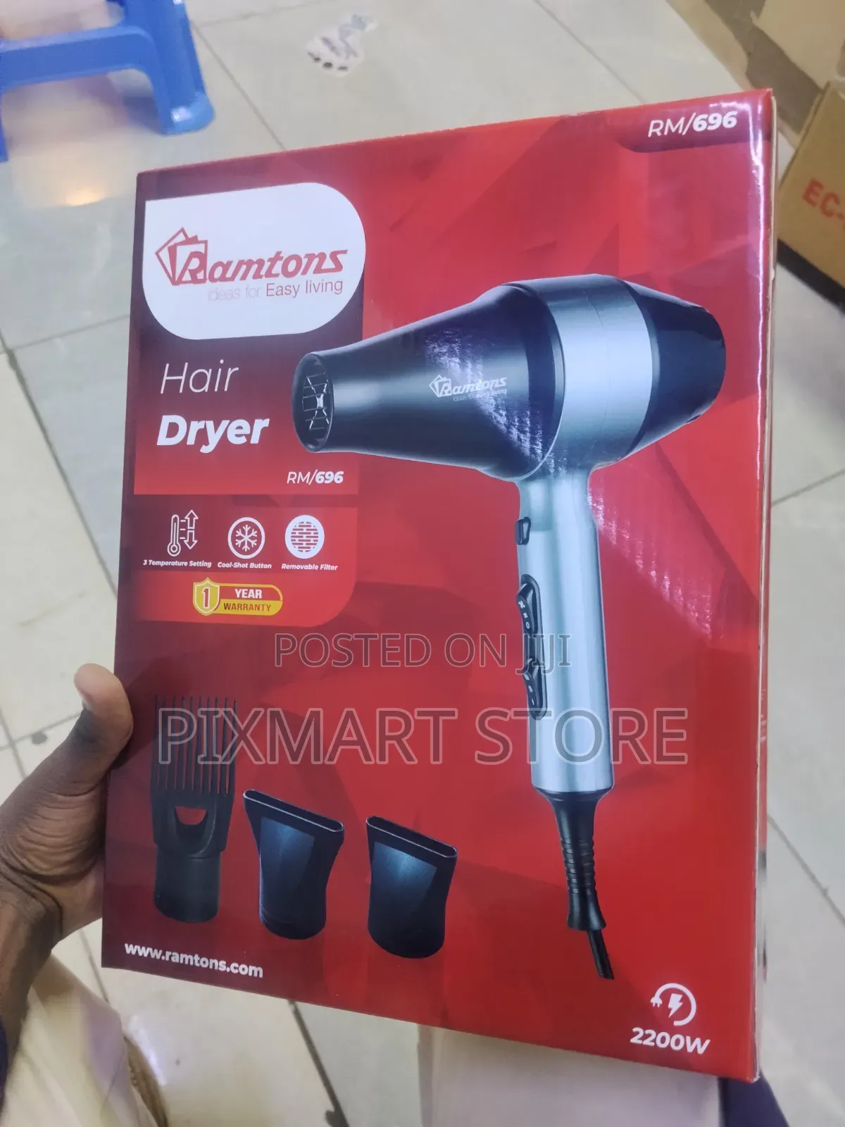 Ramtons Hair Dryer With Powerful Airflow