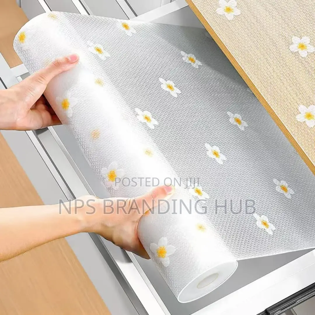 Kitchen Drawer Liners Oil Proof Moisture Cupboard Shelf Liner mat(el.b