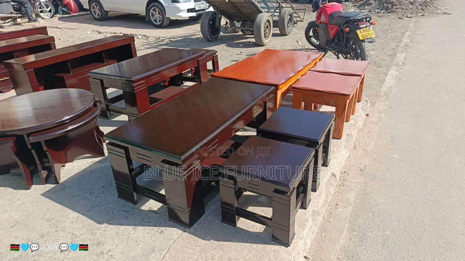 Office Desk and Stool Set