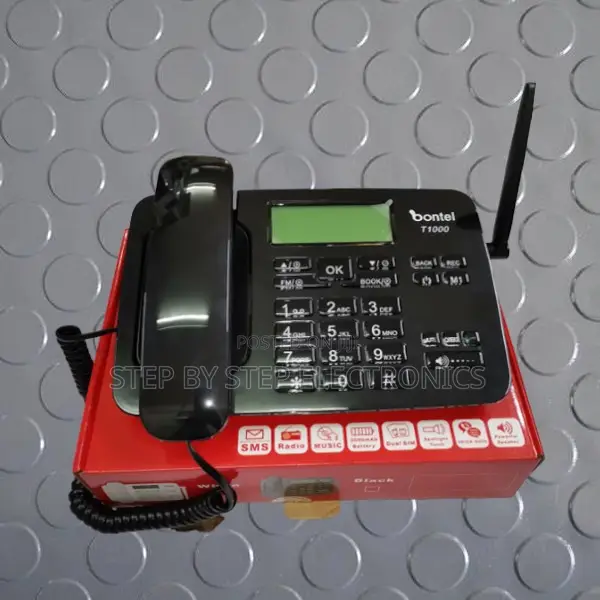 Bontel GSM Desktop Phone With LCD Screen Portable Wireless