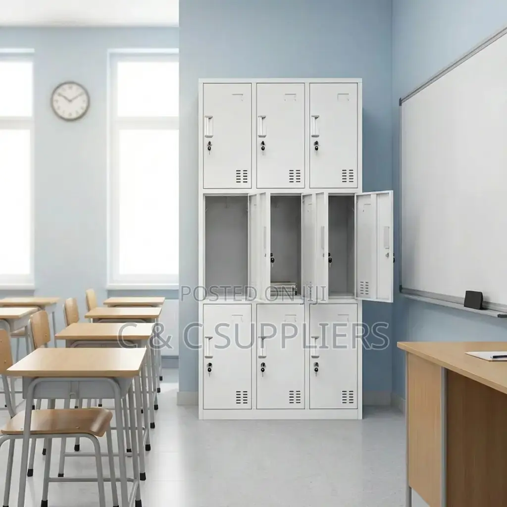 9 Locker Gym and Office Storage Cabinet