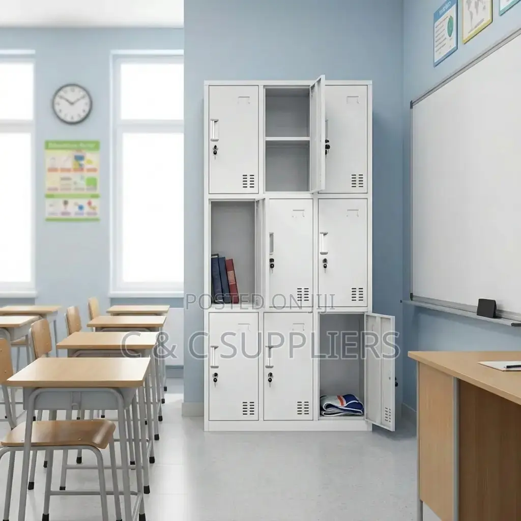 9 Locker Gym and Office Storage Cabinet
