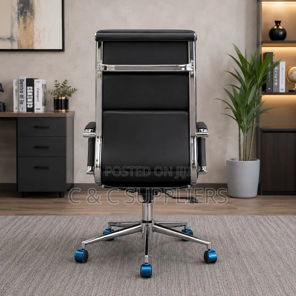 Swivel Leather Home Computer Seat