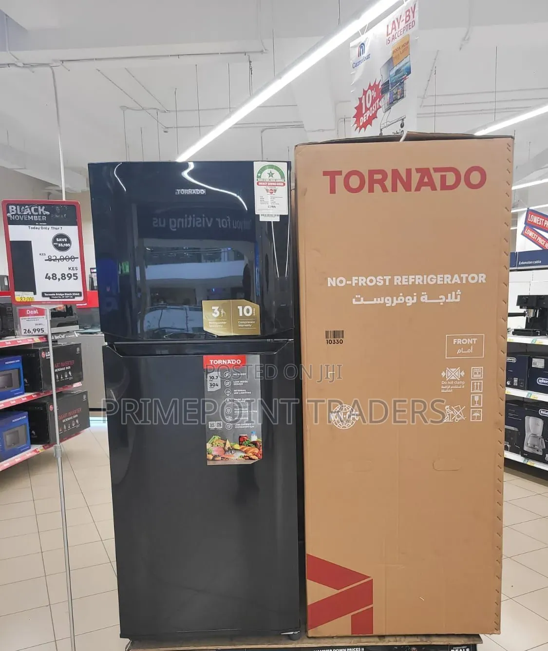 Tornado Refrigerator 396 Litres Capacity 3 Star With Inverter