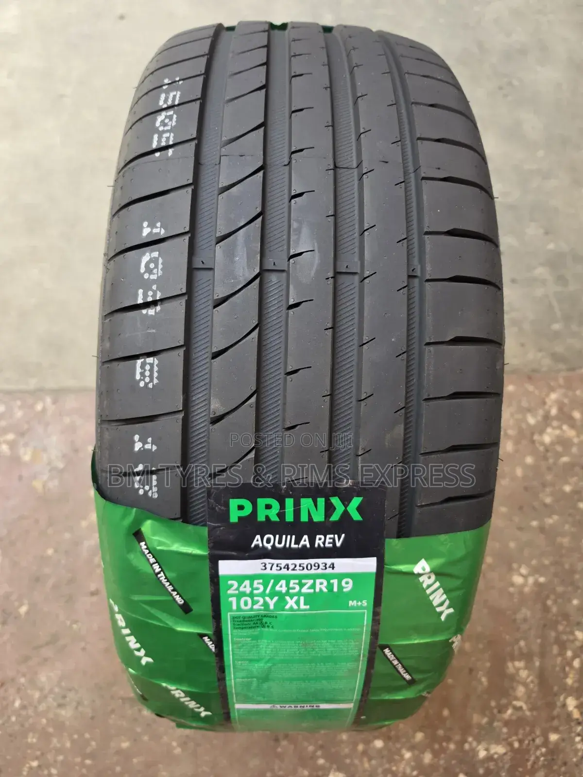 245 /45 R19 PRINX Tires (Highway) Thailand.