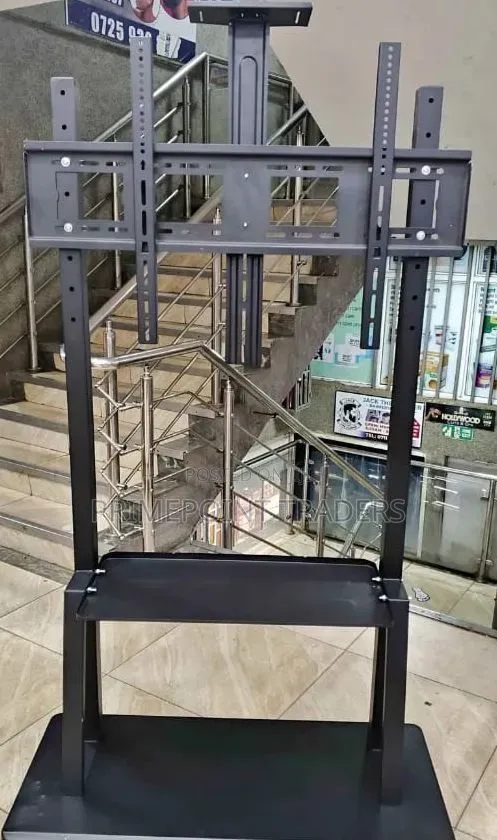 Mobile TV Trolley Stand With Wall Mount | Fits 32–75 Inch TVs