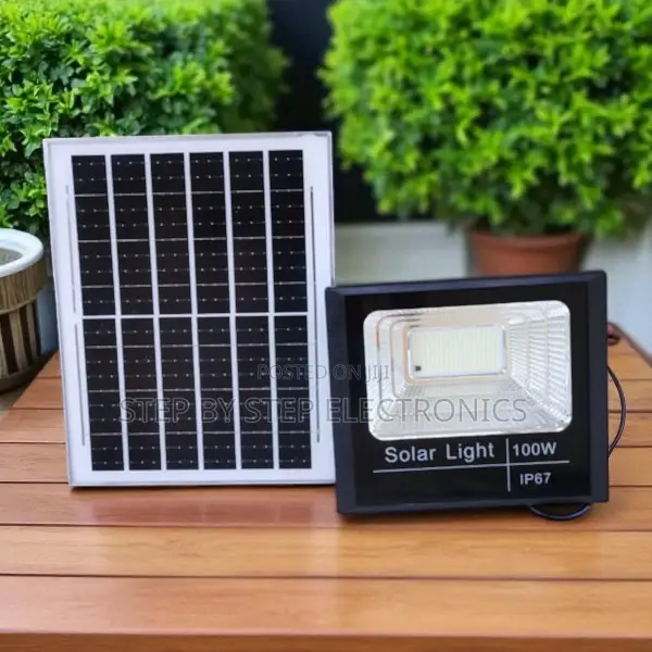Dusk to Dawn 100 Watts Remote Control Led Solar Flood Light