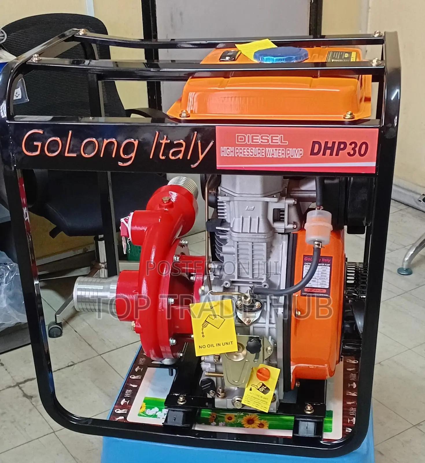 Go Long Italy DHP30 High Pressure Diesel Water Pump 16HP 3 Inch 100m
