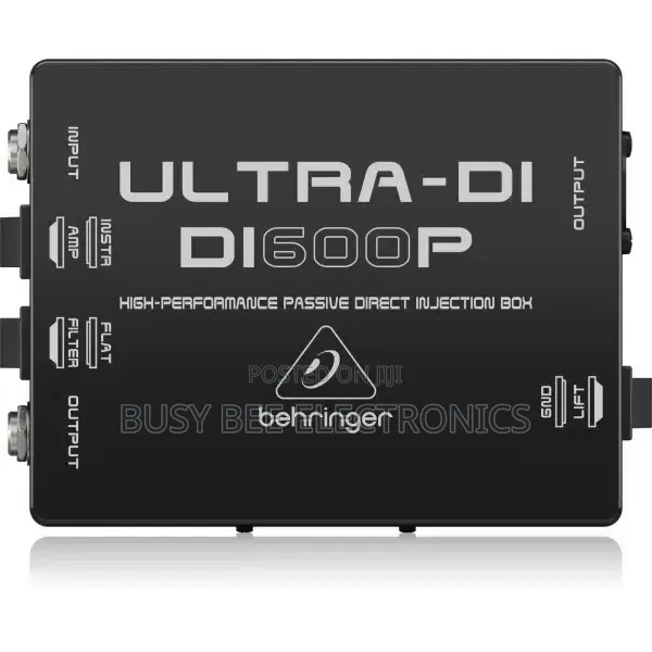 Behringer ULTRA-DI DI600P Passive Direct Injection (DI) Box