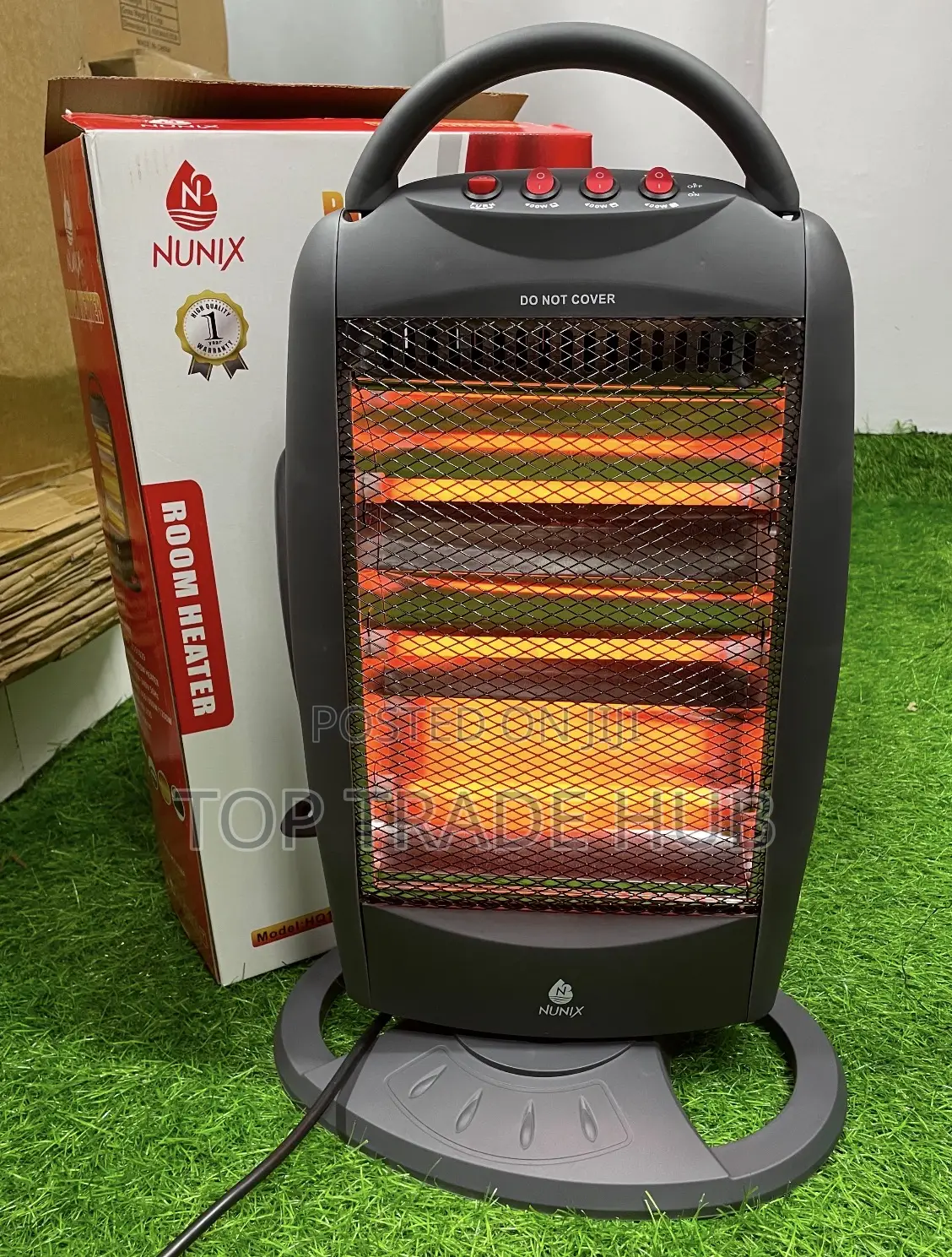 NEW ARRIVALS 400W Nunix Room Heater HQ1250 3 Heating Bars