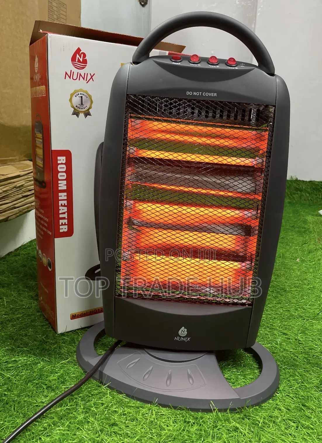 NEW ARRIVALS 400W Nunix Room Heater HQ1250 3 Heating Bars
