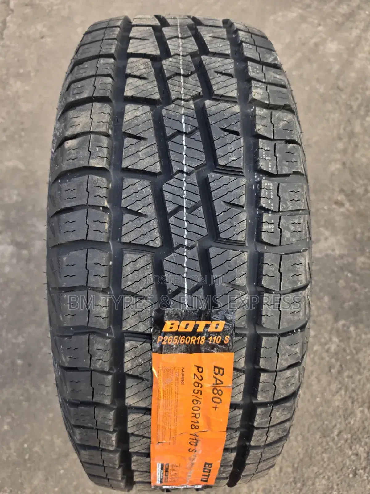 265 /60 R18 Boto Tires (All Terrain)