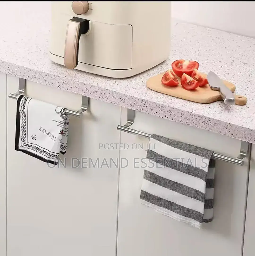 Stainless Steel Kitchen Cabinet Door Storage Rack •With EVA Cushion