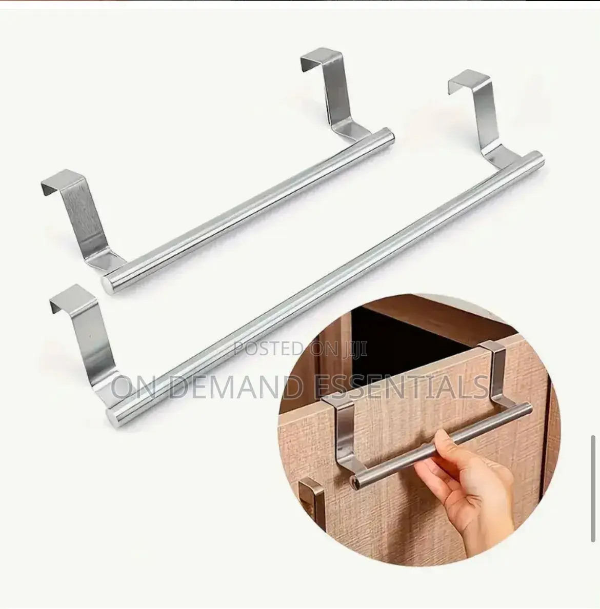 Stainless Steel Kitchen Cabinet Door Storage Rack •With EVA Cushion