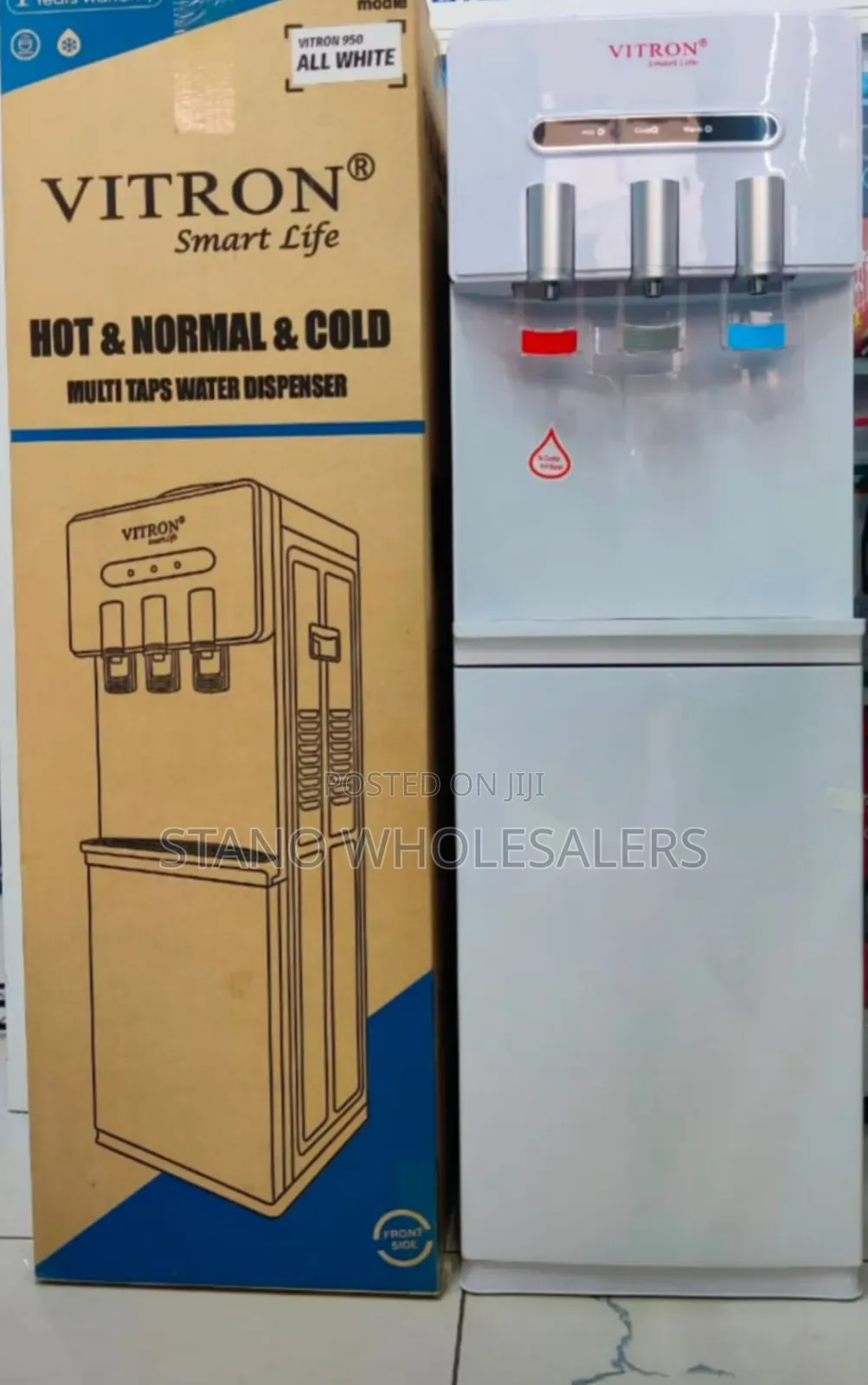 Vitron 3 Taps Dispenser Grey